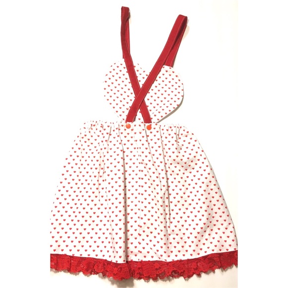 Valentine's Day Sweetheart Pinafore Dress